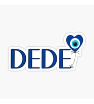 Dede Nazar Boncuğu Sticker Duvar Etiket Yapıştırma 20CM