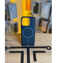 İPhone 16 Pro Uyumlu MagSafe Özellikli Premium Deri Görünümlü Kılıf (Siyah)