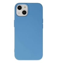 iPhone 14 Plus Kılıf Nano içi Kadife Silikon - Mavi