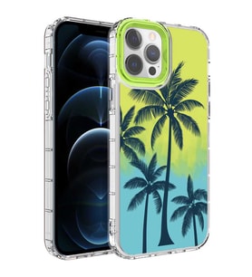 iPhone 13 Pro Kılıf Renkli Desenli Sert Silikon Zore Korn Kılıf NO8