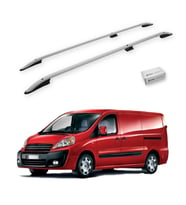 Turtle Fiat Scudo (Mk2) 2006-2016 / Uzun Şasi Tavan Çıtası Crown Gri