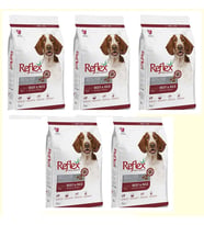 Reflex Beef Biftekli Yetiskin Köpek Mamasi 3 Kg*5 ADET (Kahverengi)