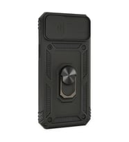İphone 14 Plus Kılıf Pars Lens Yüzüklü  - Siyah