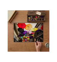 Rengarenk Şemsşyeler Tasarımı 240 parça Ahşap Puzzle Ahşap Kutuda MP02919