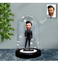 KİŞİYE ÖZEL TAKIM ELBİSELİ ERKEK TASARIMLI IŞIKLI KARİKATÜR FANUS BİBLO FN92