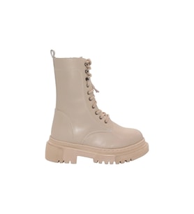 Mergenshoes B308 Ten Fermuarlı Bağcıklı Kadın Bot