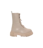Mergenshoes B308 Ten Fermuarlı Bağcıklı Kadın Bot