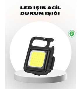 Süper Parlak 800 Lümen LED Fener – USB Şarjlı, 3 Işık Modlu, Mini Taşınabilir ve Anahtarlık Tipi