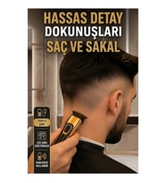 Type-C Şarjlı Saç ve Sakal Düzeltme Makinesi – LED Şarj Göstergeli Kablosuz Kullanım
