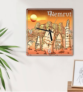 Nemrut Tasarımlı Duvar Saati
