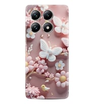 Xiaomi Redmi Note 14 Pro Plus Kılıf Boutique Baskılı Resimli Pembe Kelebekler Pcode -088