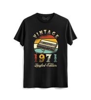 Vintage 1971 Limeted Edition Siyah Tshirt