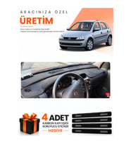 OPEL CORSA C (2001-2011) Uyumlu Torpido Koruma Örtüsü Oto Kılıfı - Siyah