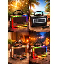 Everton Rt-763 Fener+Rgbled Özellikli Bluetooth Nostaljik Radyo Müzik Çalar