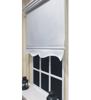 Düz Gri Stor Perde Etek Dilimli STB--5321