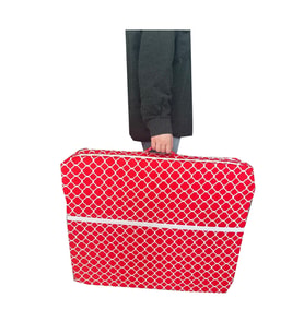 Tek Kişilik Katlanır Yer Yatağı Sünger Yatak 70x180x6 Cm-kırmızı Çatı