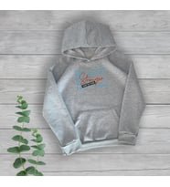 Stronger Göğüs Baskılı Unisex Oversize Gri Sweatshirt