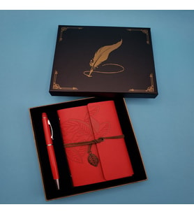 Defter Kalem Kırmızı Renk