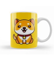 Baby Doge Coin DOGECOIN Kupa Bardak Porselen