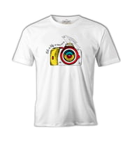 Fotoğraf- Kamera Kuş Beyaz Erkek Tshirt