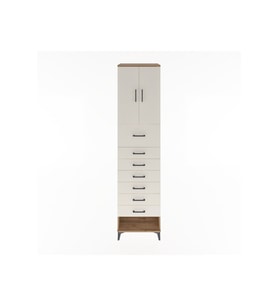Hyperion Dolap 2 Raflı 7 Çekmeceli 2 Kapaklı 60x44x243 Çam-Aytaşı