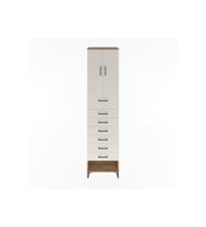 Hyperion Dolap 2 Raflı 7 Çekmeceli 2 Kapaklı 60x44x243 Çam-Aytaşı