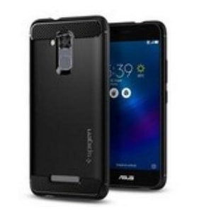 Spigen ZenFone 3 Max (ZC520TL) ile Uyumlu Kılıf Rugged Armor (Siyah)