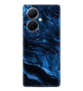 Vivo V29 Lite Kılıf Resimli Desenli Baskılı Silikon Blue MArble 1379