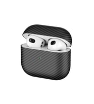 Apple Airpods 3. Nesil Zore Airbag 43 600D Karbon Fiber Kulaklık Kılıfı
