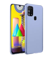 Samsung Galaxy M31 Kılıf Nano İçi Kadife Silikon - Lila