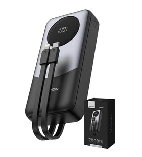 Venandin PWB20A2 20.000 Mah LED Göstergeli 22.5W Hızlı Kendinden Kablolu Powerbank