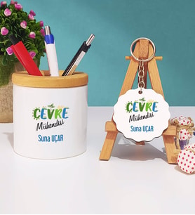 Çevre Mühendisi Kalemlik ve Anahtarlık