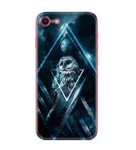 Apple iPhone 5 6 7 8 Plus Se XR Kılıf Desemli Silikon Old Owl 1649
