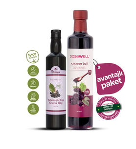 Mor Aronya Yoğunlaştırılmış Özü 320 g ve Dosewell Karadut Özü 700 ml 2'li Paket