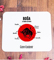 Kişiye Özel Boğa Burcuna Hediye Mouse Pad