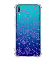 Huawei Y9 2019  Köşe Korumalı Antişok Kapak Nostalji Desen Tasarımlı Şeffaf  Kılıf