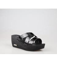 Pierre Cardin Pc-3505 Ortopedik Siyah Rugan Kadın Terlik