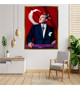 ÇERÇEVELİ ATATÜRK TABLO S418