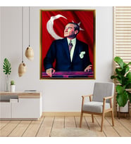 ÇERÇEVELİ ATATÜRK TABLO S418