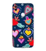 PrintiFy Xiaomi Redmi Note 7 ile Uyumlu Retro Color 3  Kamera Korumalı Şeffaf  Kılıf