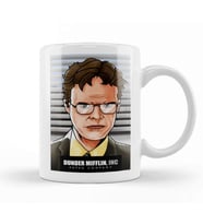 Dwight Schrute Dunder Mifflin Kupa Bardak Porselen