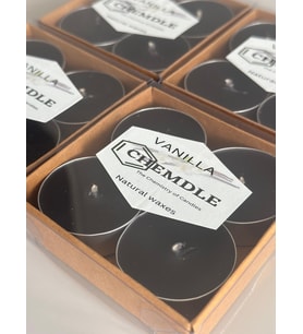 Black Vanilya Kokulu Tealight Mum