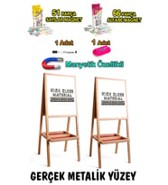 Çift Taraflı Beyaz Metal Yazı Tahtası, Manyetik ve Dayanıklı Tasarım