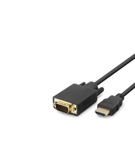 Hdmı To Vga Kablo Pvc 120Hz 1080P 1.8M Siyah HDX7795