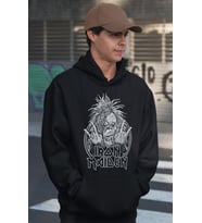 Iron Maiden Rock Metal Müzik Grubu Baskılı Unisex Oversize Hoodie