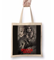 Stranger Things Black Bez Çanta Uzun Saplı