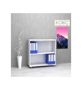 Dosya Dolabı Açık Raflı 80x35x80 Cm (BEYAZ)