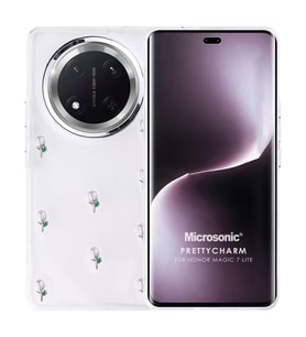 Microsonic Honor Magic 7 Lite Kılıf PrettyCharm Tulip (Yeşil)