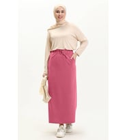 Beli Bağlamalı Cepli Spor Etek - 00152.014 - Pembe