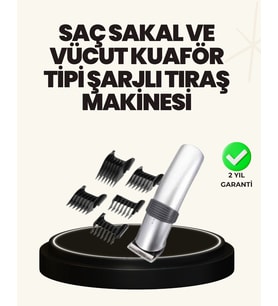 Şarjlı ve Kablosuz Tıraş Makinesi – Her Yerde Rahat Kullanım